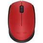 Mouse mouse logitech m171 óptico sem fio sem fio vermelho