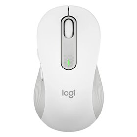 Mouse mouse logitech m650 grande óptico sem fio sem fio branco bruto