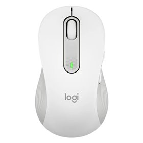 Mouse mouse logitech m650 para canhotos óptico sem fio sem fio branco bruto