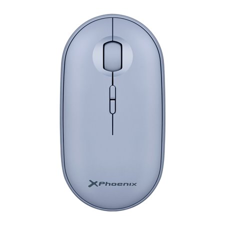 Phoenix Rebble Bluetooth ou 24Ghz Wireless Mouse com receptor USB Silent Click para Laptop Notebook PC Chomebook Mac