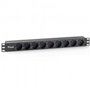 Power strip equipar rack 19 polegadas 1u 9 soquetes 3500w cabo 1,8m