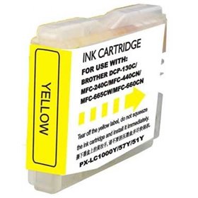 Brother LC1000XL/LC970XL Tinteiro Amarelo - Compatível
