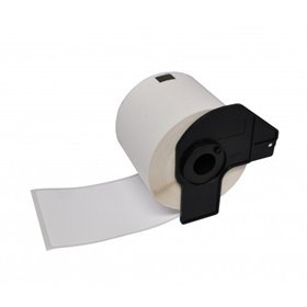 Brother DK11240 - Etiquetas Precortadas Multiproposito Grandes - 102x51 mm - 600 Unidades - Texto Preto sobre fundo branco - Com