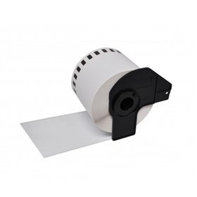 Brother DK22243 - Etiquetas de Tamanho personalizado - Largura 102mm x 30,48 metros - Texto Preto sobre fundo branco - Compatíve