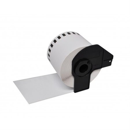 Brother DK22243 - Etiquetas de Tamanho personalizado - Largura 102mm x 30,48 metros - Texto Preto sobre fundo branco - Compatíve