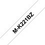 Brother MK221BZ Cinta No Laminada de Etiquetas - Compatível