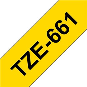 Brother TZe661 Cinta Laminada de Etiquetas - Compatível