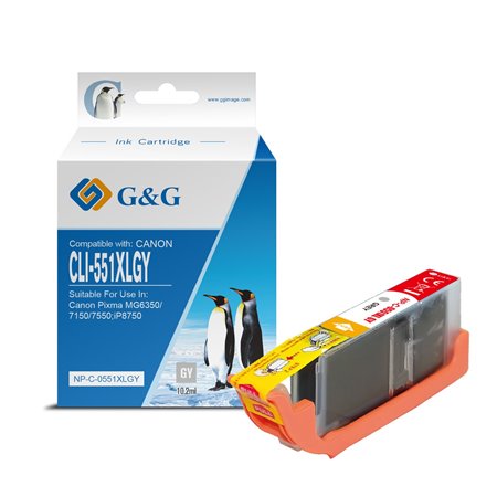 Canon CLI551XL Tinteiro Cinza - G&G
