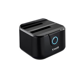 Dock base sata disks tooq 2 compartimentos 2,5 polegadas - 3,5 polegadas - usb 3.0 - função de clonagem
