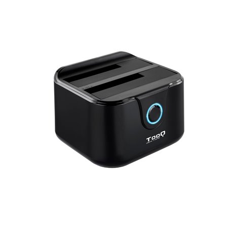 Dock base sata disks tooq 2 compartimentos 2,5 polegadas - 3,5 polegadas - usb 3.0 - função de clonagem